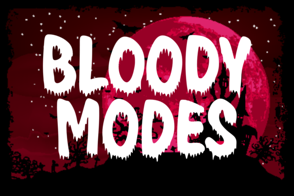 Bloody Modes: A Bold Font for Spooky Creativity