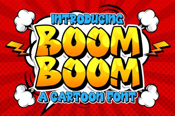 Boom Boom: A Chunky Lettered Display Font for Standout Design