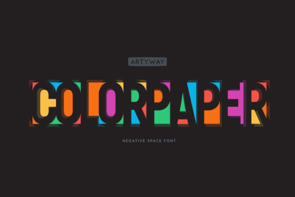 Color Paper: A Unique Display Font That Transforms Text into Art