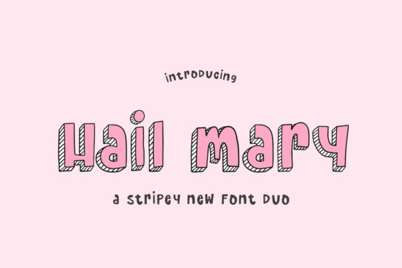 Hail Mary: A Bold and Chunky Display Font for Creative Expression