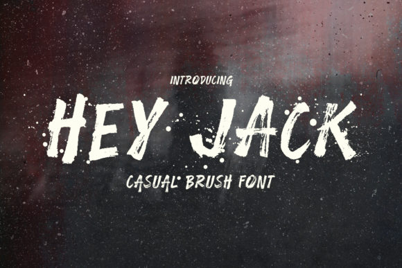 Hey Jack: A Brushed Display Font with Character