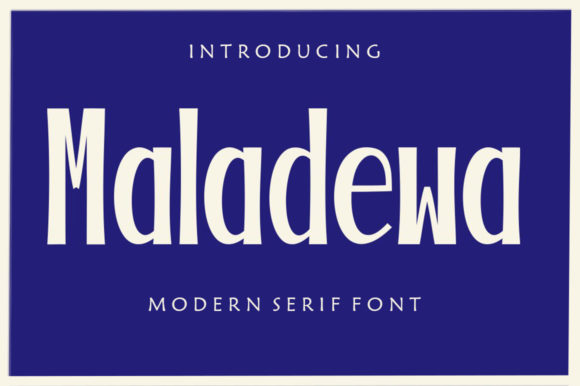 Maladewa: A Stylish, Bold, and Unique Display Font