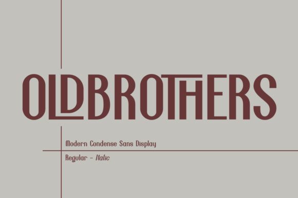 Old Brothers: A Bold Display Font for Creative Expression