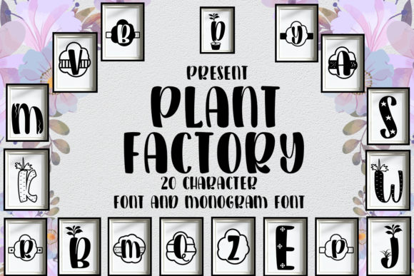 Plant Factory: A Fun and Quirky Display Font for Creative Projects