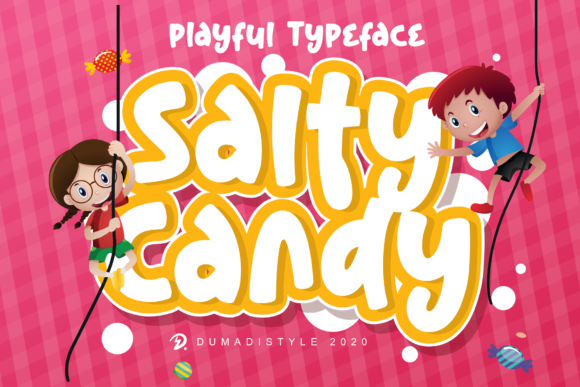 Salty Candy: A Cheerful Font for Kids’ Projects