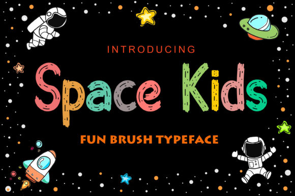 Space Kids: A Fun Brushed Display Font for Creative Expression