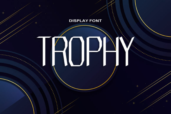 Trophy Font: A Modern Geometric Choice for Design Projects