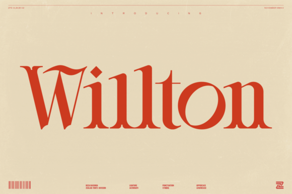 Willton: A Modern Font for Creative Expression